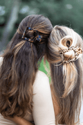Tortoise Medium Flat Square Hair Clip by TELETIES