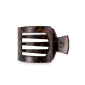 Tortoise Medium Flat Square Hair Clip by TELETIES