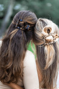Tortoise Medium Flat Square Hair Clip by TELETIES