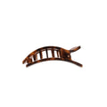 Tortoise Small Flat Rectangle Hair Clip by TELETIES