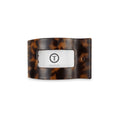 Tortoise Small Flat Rectangle Hair Clip by TELETIES