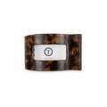 Tortoise Small Flat Rectangle Hair Clip by TELETIES