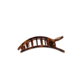 Tortoise Small Flat Rectangle Hair Clip by TELETIES