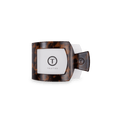 Tortoise Small Flat Square Hair Clip by TELETIES