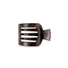 Tortoise Small Flat Square Hair Clip
