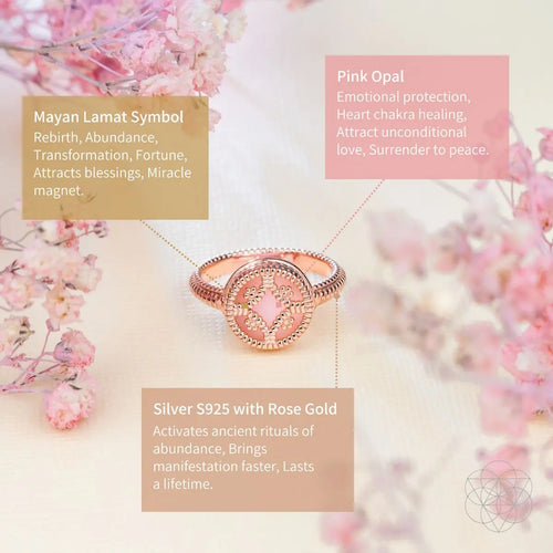 Totem of Abundance: Mayan Lamat Silver Ring of Miracles by Conscious Items