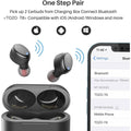 TOZO T6 True Wireless Earbuds Bluetooth 5.3 Headphones Touch Control with Wireless Charging Case (Refurbished) by DailySale