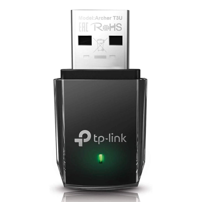 TP-Link AC1300 USB WiFi Adapter(Archer T3U)- 2.4G/5G Dual Band Wireless Network Adapte (Refurbished) by DailySale