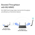 TP-Link USB WiFi Adapter for Desktop PC with 2.4GHz/5GHz High Gain Antenna (Refurbished) by DailySale