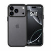 Translucent Matte Case for iPhone 17 Pro, Slim Shockproof Cover, 10FT Military Grade Drop Protection, Anti-Scratch Bumper, Black