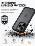Translucent Matte Case for iPhone 17 Pro, Slim Shockproof Cover, 10FT Military Grade Drop Protection, Anti-Scratch Bumper, Black by Generic