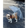 Transparent Outdoor Dog or Puppy Umbrella with Chain Leash by DailySale