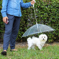 Transparent Outdoor Dog or Puppy Umbrella with Chain Leash by DailySale