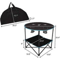 Travel Camping Picnic Collapsible Round Table by DailySale