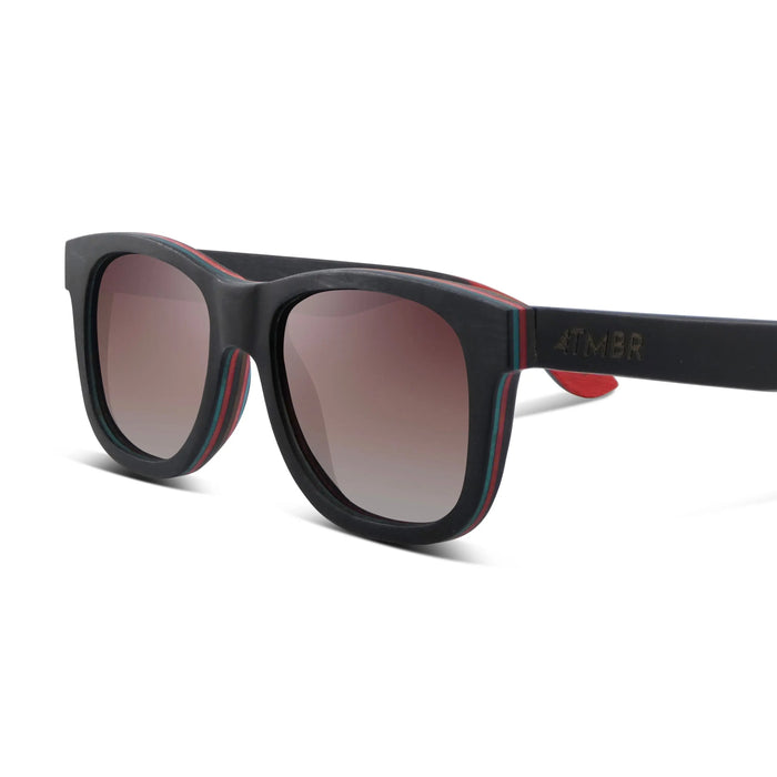 Traveler | Black w/ Rose | Wooden Sunglasses by TMBR