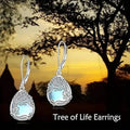 Tree of Life Design S925 Sterling Silver Dangle Earrings by DailySale
