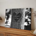 Tree Trunk Family Names Sign by Tailored Canvases