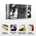 Tree Trunk Family Names Sign by Tailored Canvases
