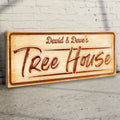 Treehouse Sign, Unique Baby Boy Gift, Tree House Wall Art, Tree House Sign, Tree House Lover Gift Sign Decor by Tailored Canvases