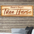 Treehouse Sign, Unique Baby Boy Gift, Tree House Wall Art, Tree House Sign, Tree House Lover Gift Sign Decor by Tailored Canvases