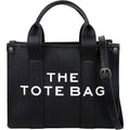 Trendy Leather Tote Bag Small Personalized Top Handle Crossbody Handbags by DailySale
