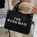 Trendy Leather Tote Bag Small Personalized Top Handle Crossbody Handbags by DailySale