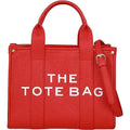 Trendy Leather Tote Bag Small Personalized Top Handle Crossbody Handbags by DailySale