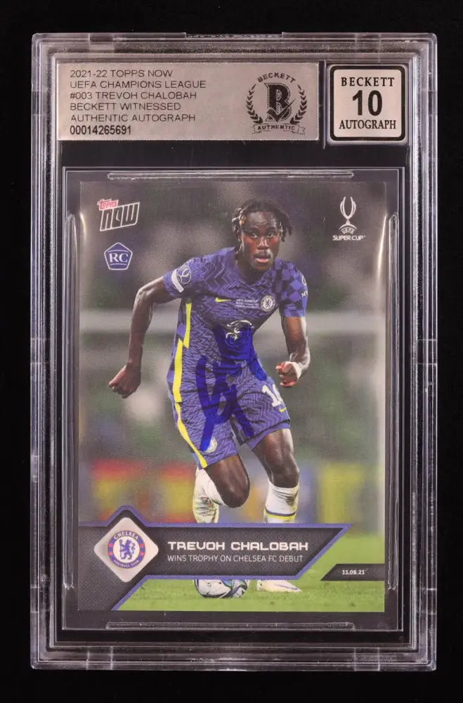 Trevoh Chalobah Signed 2021-22 Topps Now #003 RC (BGS 10) by Price Is Right Miami