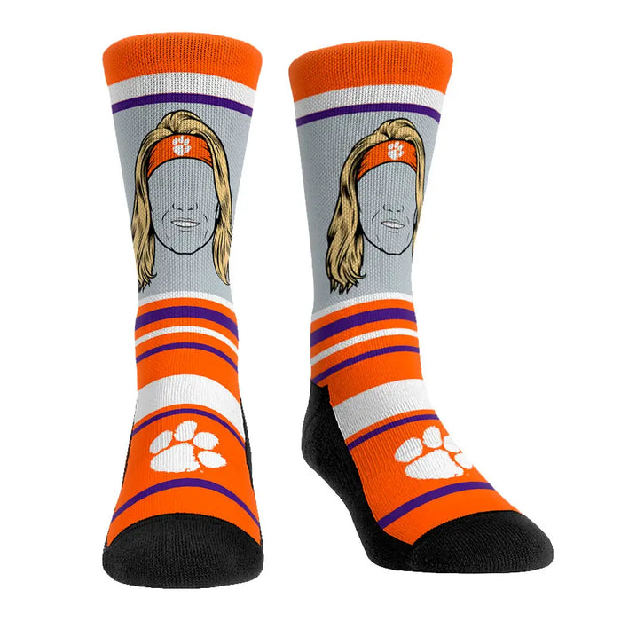 Trevor Lawrence - Clemson Tigers - Superstar Stripes by Rock 'Em Socks