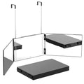 Tri-Fold Mirror with Telescopic Hanger by DailySale
