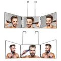 Tri-Fold Mirror with Telescopic Hanger by DailySale