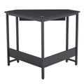 Triangle Computer Desk, Smooth Keyboard Tray& Storage Shelves by DailySale