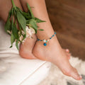 Triple Crystal Anklet of Positivity by Conscious Items