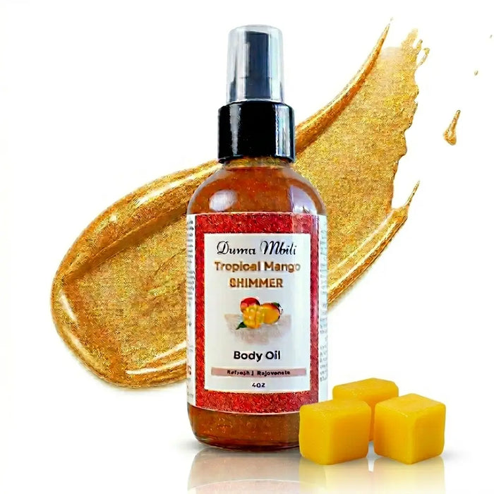 Tropical Mango Shimmer Body Oil by Duma Mbili LLC