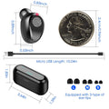 True Wireless V5.0 Earbuds with LED Display Magnetic Charging Dock by DailySale