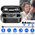 True Wireless V5.0 Earbuds with LED Display Magnetic Charging Dock by DailySale