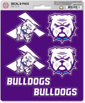 Truman State University Bulldogs 6-Piece Decal Sticker Set, 5x6 Inch Sheet, Gift for football fans for any hard surfaces around home, automotive, personal items by Fielders Choice