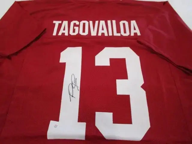 Tua Tagovailoa Alabama Signed Football Jersey (PAAS COA) by Price Is Right Miami