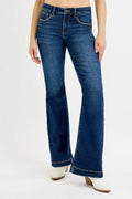 Tummy Control Mid Rise Flare Jeans by Boutique 23