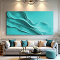 Turquoise Minimalist Wall Art by Tailored Canvases