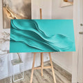 Turquoise Minimalist Wall Art by Tailored Canvases