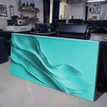 Turquoise Minimalist Wall Art by Tailored Canvases