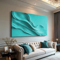 Turquoise Minimalist Wall Art by Tailored Canvases