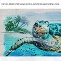 Turtle Oasis Watercolor Canvas Wall Art by Tailored Canvases