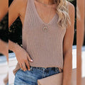 Tutorutor Women's Sleeveless V Neck Sweater by DailySale