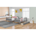 Twin over Full Bunk Bed with 2 Storage Drawers by DailySale