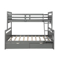 Twin over Full Bunk Bed with 2 Storage Drawers by DailySale