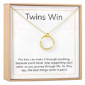 Twin Sister Gift Necklace by Dear Ava