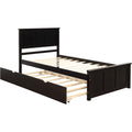 Twin Size Platform Bed with A Trundle by DailySale