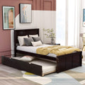 Twin Size Platform Bed with A Trundle by DailySale